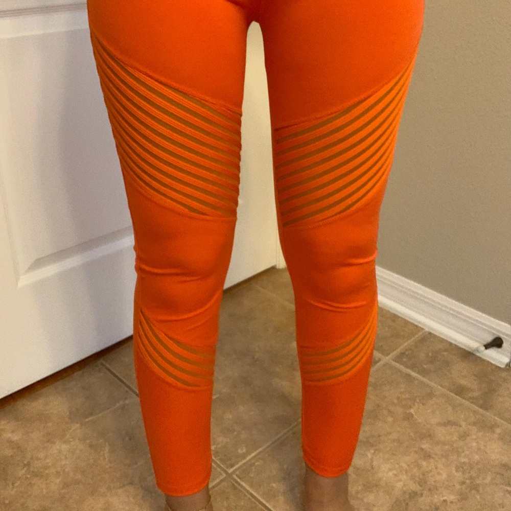 Orange leggings